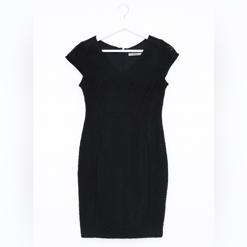 Marc New York Andrew Marc Women’s Black Lace Sheath Dress Size 10